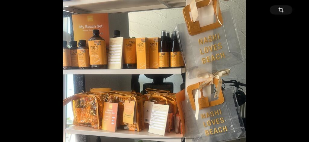 Nashi Sommer Edition mit UV-Schutz, Mango und Früchten